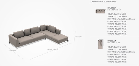 Image 1 of Exclusive B&B Italia Ray Sofa – Design classic in very good condition