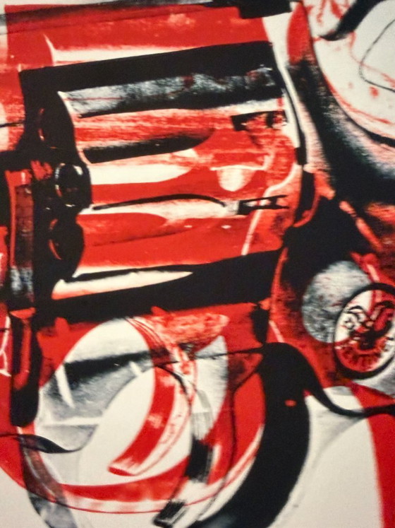 Image 1 of Andy Warhol (1928-1987), Geweer, ca. 1981-1982 (blok en rood op wit), copyright 2013 The Andy Warhol Foundation for the Visual.