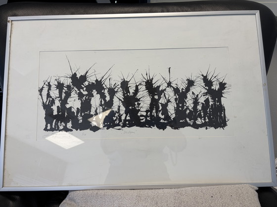 Image 1 of Zeefdruk J.Kraanen 1/10 “Wilgen” 