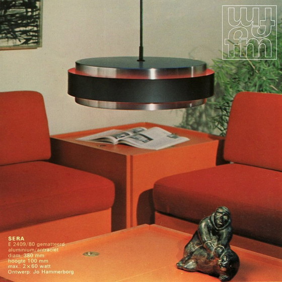 Image 1 of Lámpara colgante Sera de Fog & Mørup, años 60