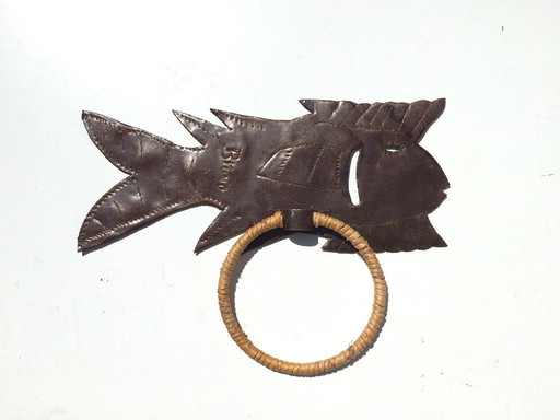 Artigianato haitiano: Portasciugamani "Pesce dell'isola" (grande) NOVITÀ!