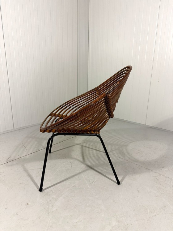 Image 1 of Rotan fauteuils van Rohé Noordwolde, Nederland 1960’s