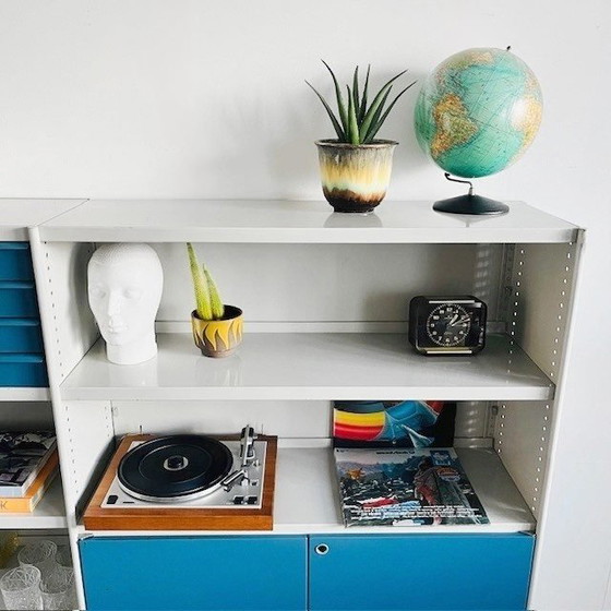 Image 1 of Bibliothèque industrielle vintage Stabilux Friso Kramer Ahrend de Cirkel 1950