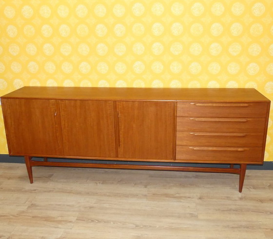 Image 1 of 60s TEAK sideboard RT Möbel Heinrich Riestenpatt mid century design retro sixties 2,25m RT 200 Type