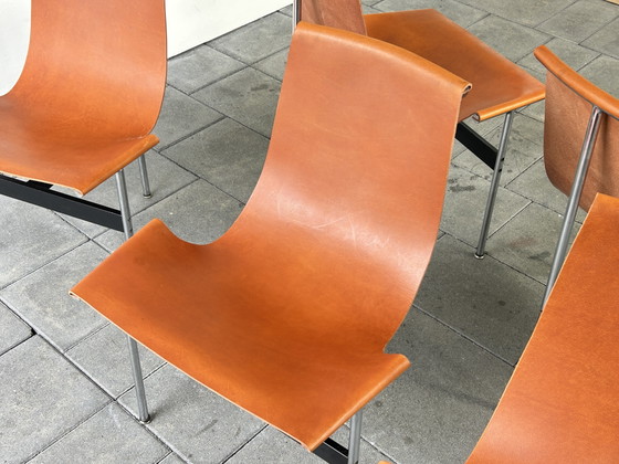 Set of 6 T-Chairs Designed by Katavolos, Litell & Kelly for Laverne, 1950s – ifc, Dining chairs, Leather (photo 10 of 11)