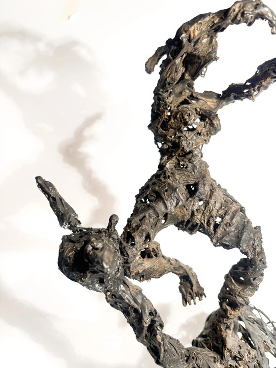 Sculpture de Chevalier en Fer Agenore Fabbri des années 1970 – Expressionisme (photo 3 of 13)