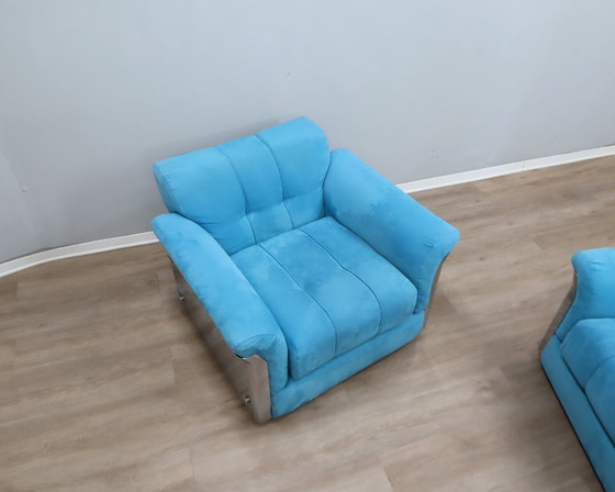 Image 1 of Vintage 1970s Saporiti Larissa Armchairs by Vittorio Introini