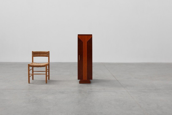 Image 1 of Armario Art Decó único con incrustaciones de chapa de madera, Francia años 20