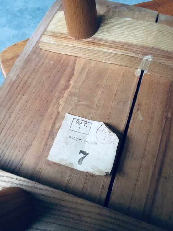 Image 1 of Set di sedie tirolesi in stile brutalista di metà secolo, Polonia anni '60