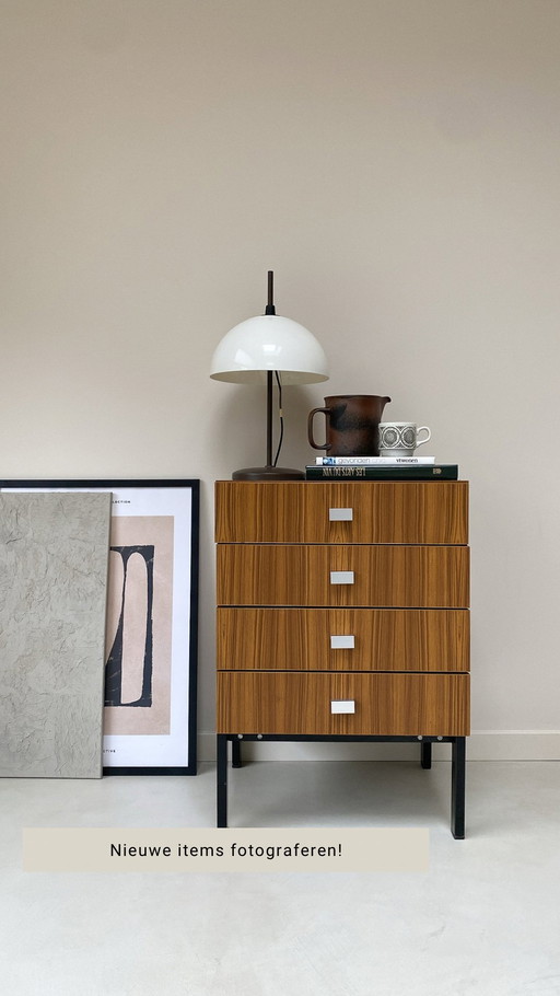 Vintage wooden chest of drawers by Pierre Gauriche (Meurop)