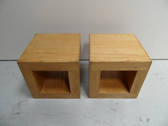 Image 1 of Vintage Cube Side Tables