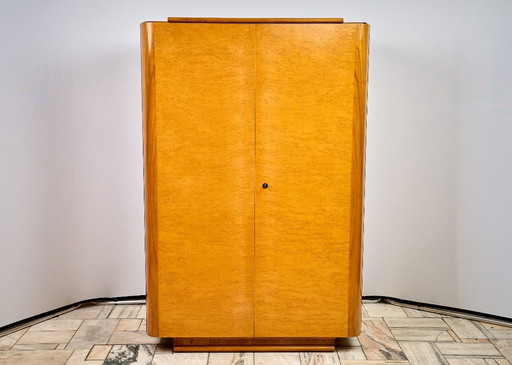 Art Déco Wardrobe by Jindřich Halabala, 1960s, Czechoslovakia