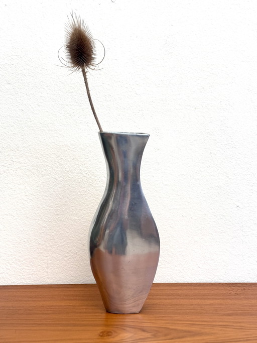 Vintage aluminium ‘lady’ vase