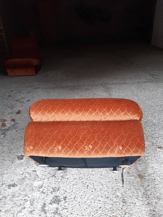 Image 1 of 6/7 Orange chair Ligne Roset Pr M. Ducaroy Mod. Albany, Design Ép. Vintage