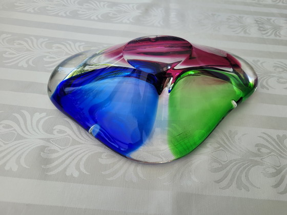 Image 1 of Original F&M Ballerina Murano Sommerso Bowl 32 x 20 cm