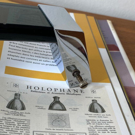 Image 1 of Portasciugamani Fontana Arte in vetro fumé e metallo cromato