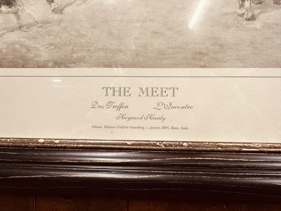 Stampa di una scena di caccia inglese ''The Meet'' – Arte, Vetro, Carta (photo 4 of 5)