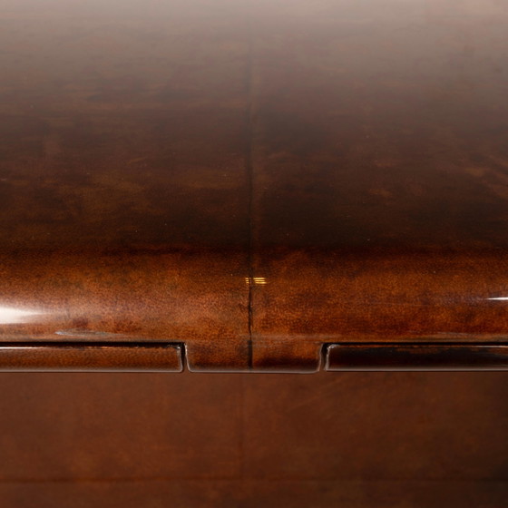 Table basse modèle 2315 en parchemin par Giorgio Tura pour Aldo Tura Milano, 1980 – Tables basses (photo 13 of 27)