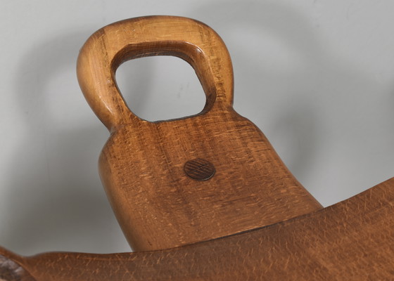 Image 1 of 4x Eiche Barhocker im Stil von Sergio Rodrigues 1970er Jahre