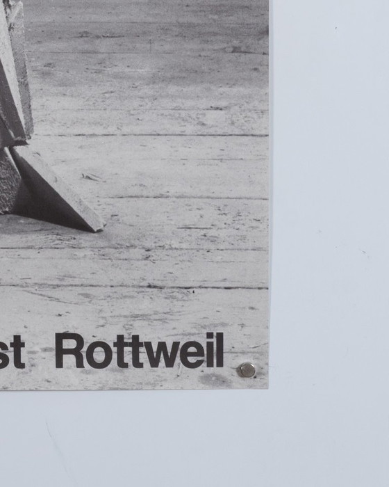 Image 1 of Erwin Wurm Forum Kunst Rottweil – 1984 Original Vintage Exhibition Poster by Erwin Wurm – Contemporary Art – 84.1x59.4 cm A1
