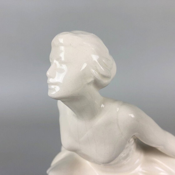 Image 1 of Vintage glazed ceramic sculpture of a Jihokera ballerina, Czechoslovakia 1960