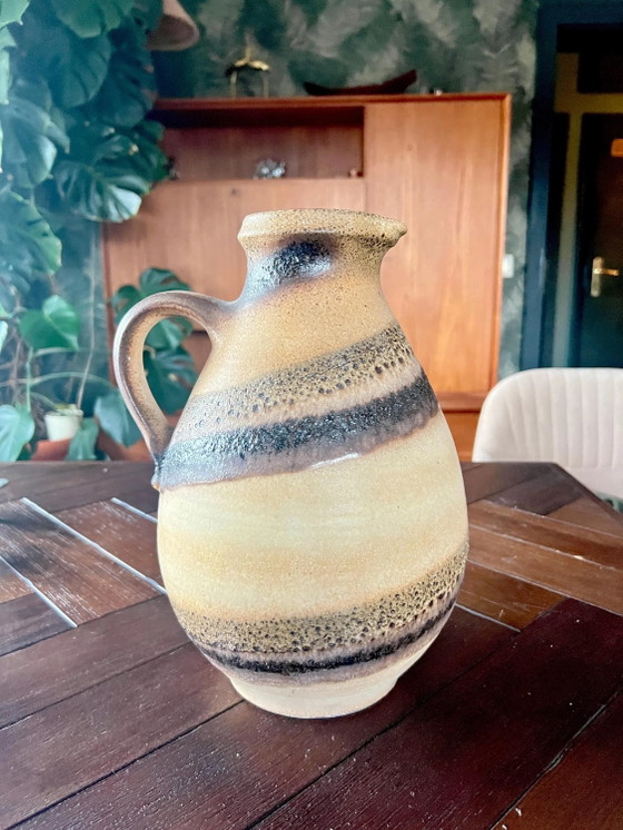 Pichet Vintage Fat Lava de Scheurich – Poterie d'Allemagne de l'Ouest Marron | Design Mid Century Modèle: (photo 5 of 6)