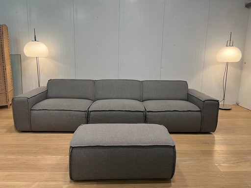 Fest Amsterdam Modulare 4 posti + sgabello grigio