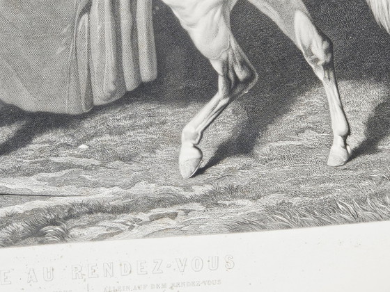 Naar Alfred de Dreux, Alleen op een bijeenkomst, 1858, Gravure – Litho's & Zeefdrukken (photo 15 of 15)