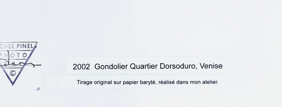 Image 1 of Michel Pinel ( 1949 ) grande photographie 50cm x 40cm / Venise les gondoliers