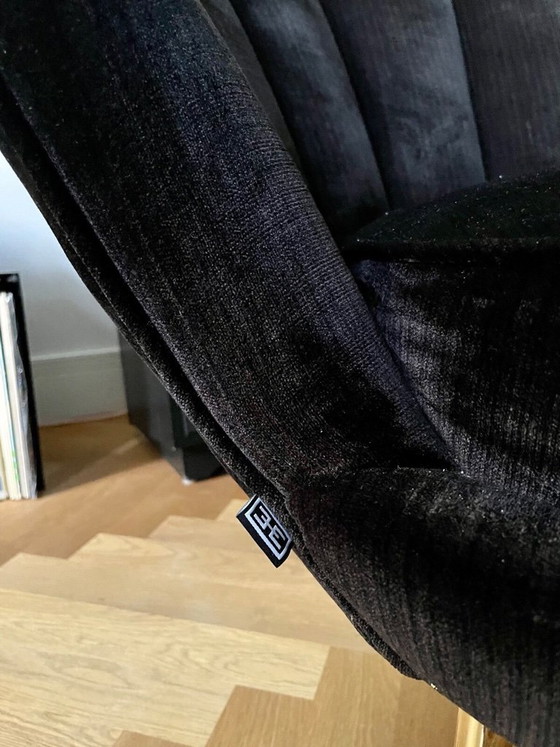 Image 1 of Eichholtz designer armchair Trapezium black