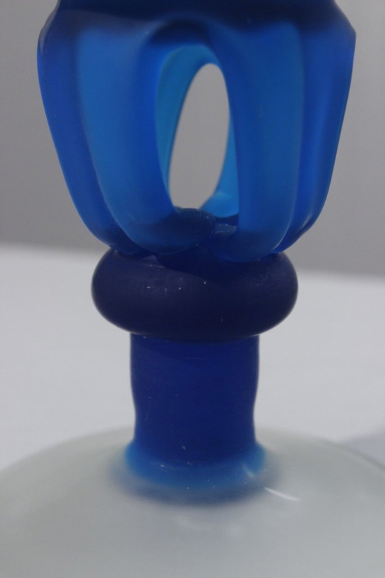 Image 1 of Blown glass fruit bowl, known as Scavo Murano, Italy, 1980s