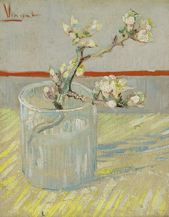 Image 1 of Vincent Van Gogh --Bloeiend Amandeltakje