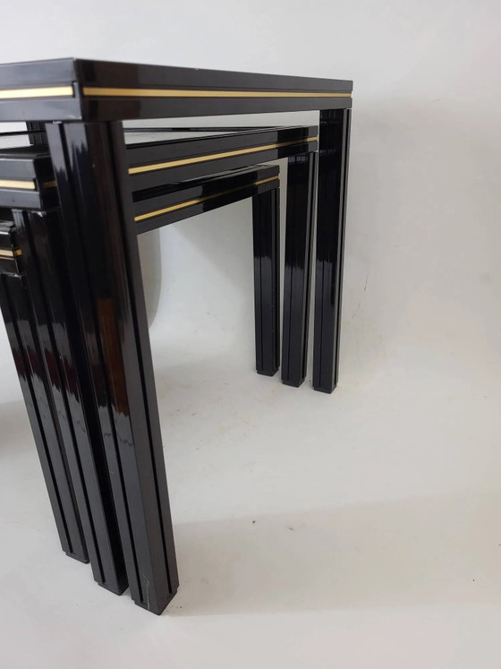 Tables d'appoint de Pierre Vandel 1970 – Crystal, Metal, Vintage (photo 5 of 10)