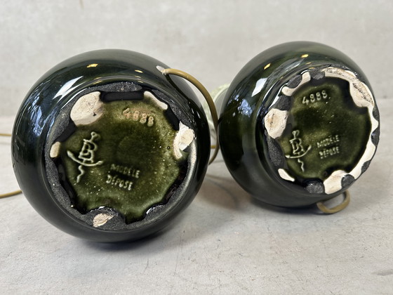 Image 1 of 2x lampade Art Nouveau (Fives-Lille) - Gustave De Bruyn