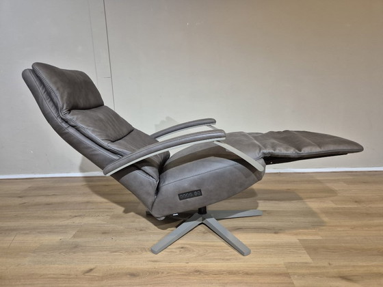 Image 1 of Showroommodel - Montel Riley - Verstelbare Relaxfauteuil - Bruin - Reno Leer