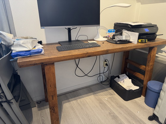 Image 1 of Mesa auxiliar drijfhout