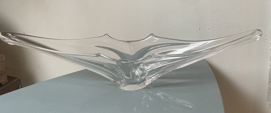 Image 1 of Sierlijke Vannes France cristallen schaal 70 cm in zeer goede staat