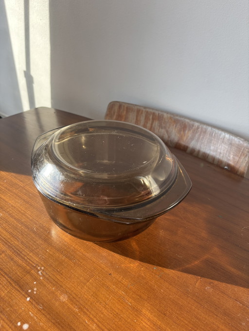 Teglia da forno vintage Arcopal con coperchio