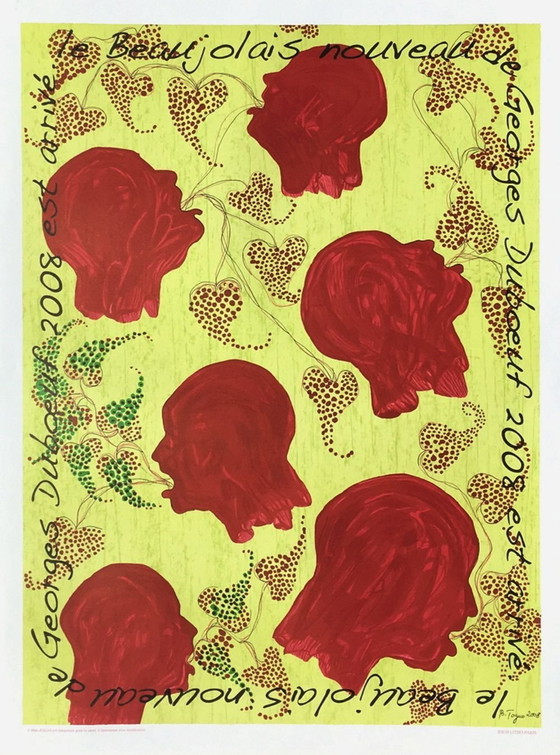 Image 1 of Barthélémy TOGUO Beaujolais Georges Duboeuf 2008 original poster 2008