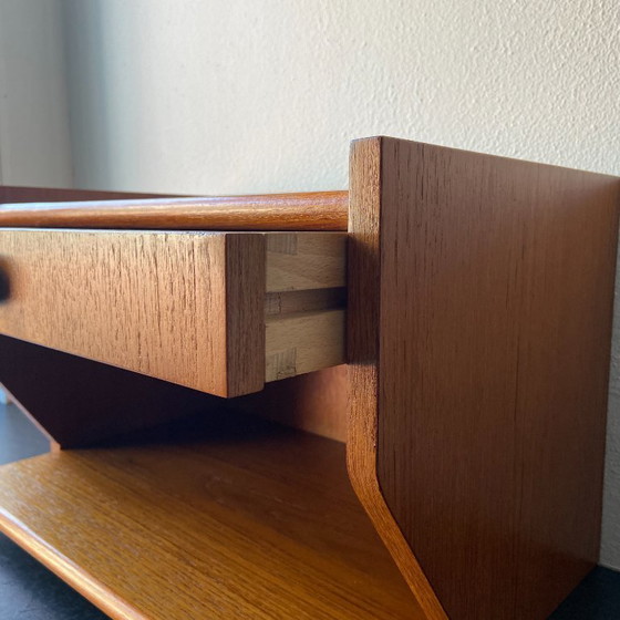 Image 1 of Vintage floating hallway cabinet/nightstand with drawer