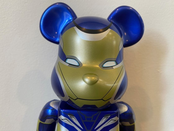 Image 1 of Bearbrick IRON MAN RESCUE SUIT Marvel AVENGERS ENDGAME versie 400% + 100% MEDICOM speelgoed 2023