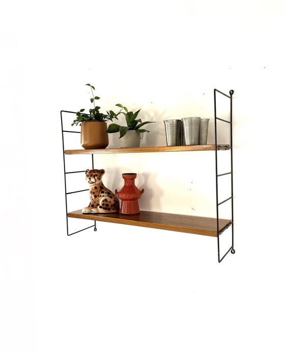 Image 1 of Étagère murale vintage en teck, WHB Allemagne '60