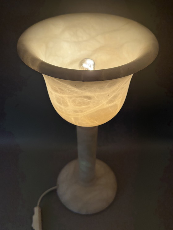 Image 1 of Elegante lampada da tavolo in alabastro di A. Santa Rita