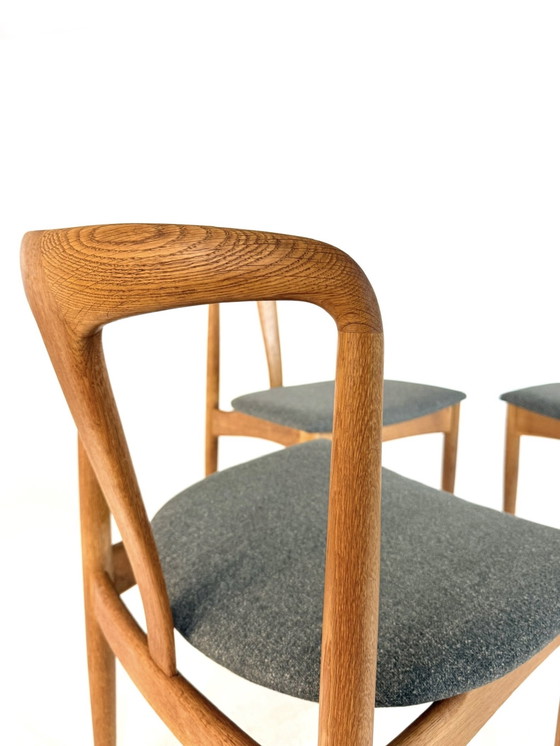 Image 1 of 4x sedia da pranzo restaurata 'Juliane', Johannes Andersen, Uldum Møbelfabrik '60
