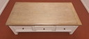 Landelijke Ashbourne salontafel met lades | wit & hout