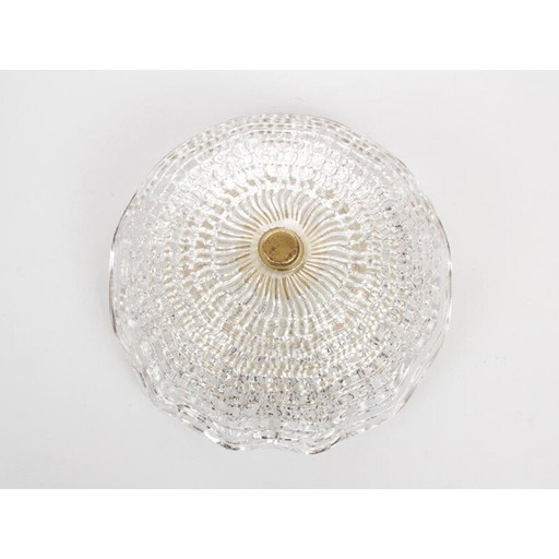 Vintage Scandinavische kristallen plafondlamp door Carl Fagerlund voor Orrefors, 1960