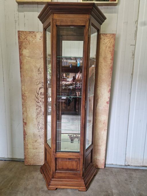 Classic display cabinet, china cabinet, wine/whiskey bar dim. 59x33cm and 196cm high.