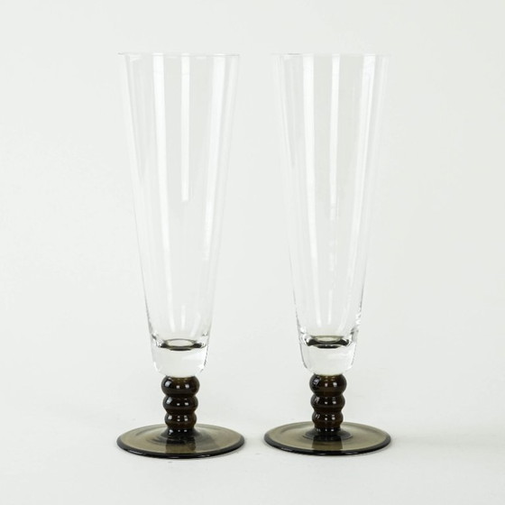 Image 1 of Coppia di bicchieri da champagne, design italiano, anni '70, produzione: Italia