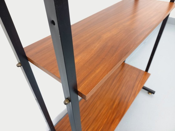 Image 1 of Libreria modulare vintage in teak e metallo, Italia, anni '60