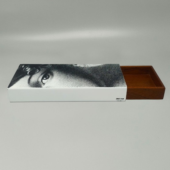 Image 1 of 2000s Astonishing Black and White Fornasetti Box signed Fornasetti. Made in Italy